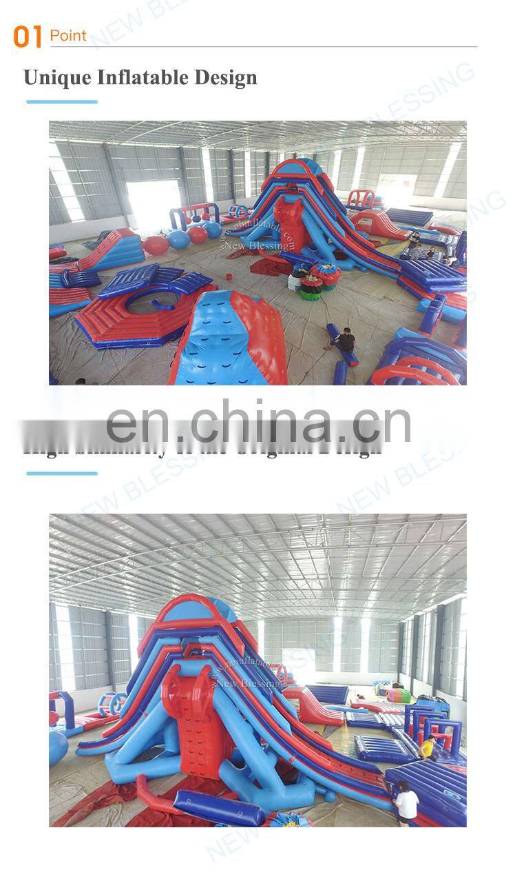 Best quality inflatable water park manufacturer, China factory inflatable floating water game for amusement park