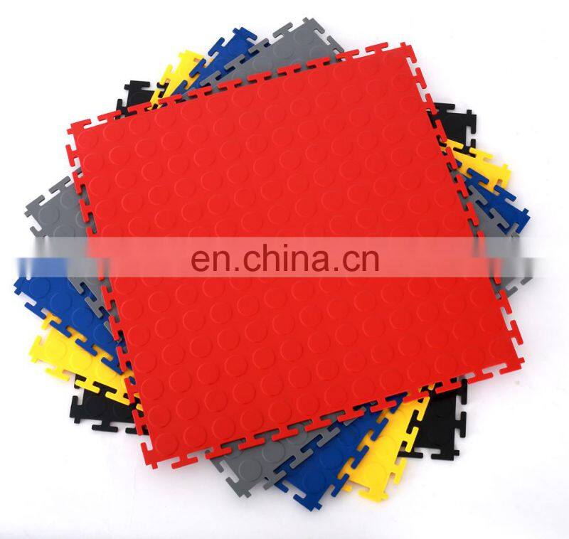 Indoor use PVC interlocking floor tiles size 500*500*6mm