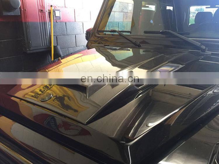 W463 hood scoop fit for MB G-CLASS W463 G500 G550 G55 G63 G65 upgrade into B style G800 carbon fiber hood cover