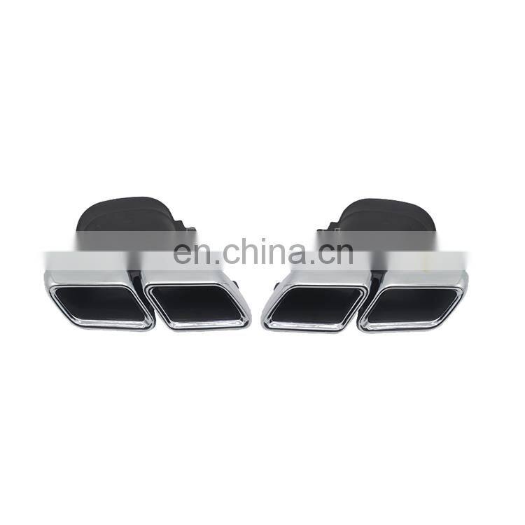 Manufactory 304 stainless steel exhaust pipe muffler tip for 16+ E63 AMG W213 amg style with bumper diffuser