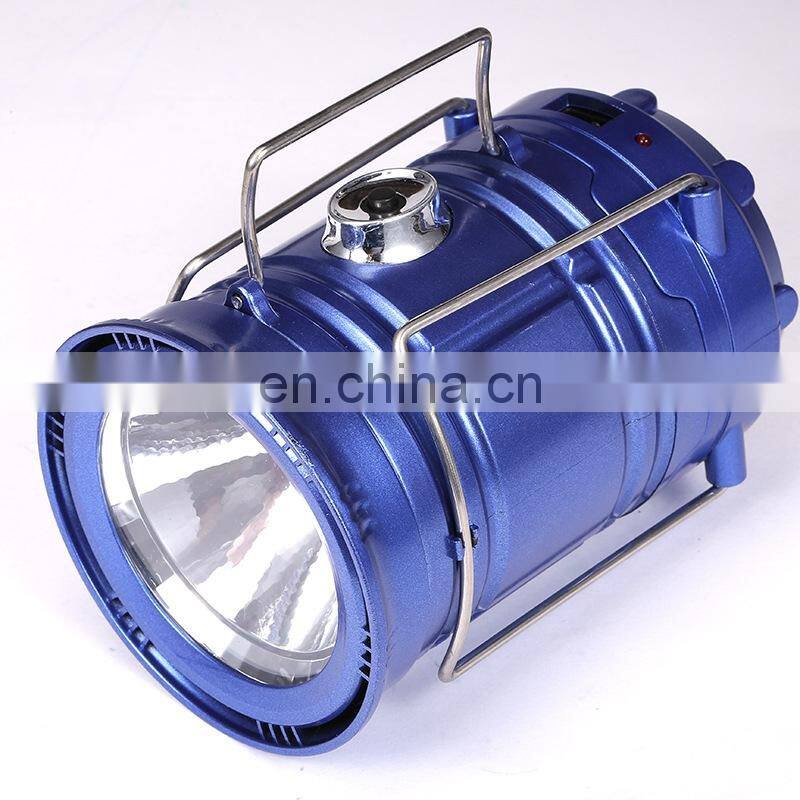 Solar lamps new Style Portable Outdoor LED Camping Lantern lights Collapsible Light Hiking Super Bright