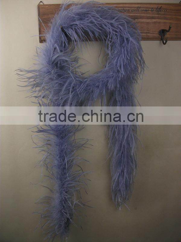 New Style Fashion Mix Colors 200cm Ostrich Feather Boa For Decorate