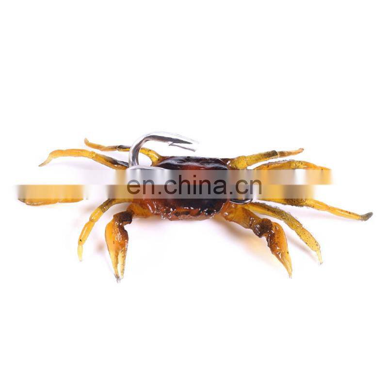 Amazon High Quality 6 Colors Sinking Saltwater Ice Fishing Biats 8cm 19g Soft Crabs Fishing Lures