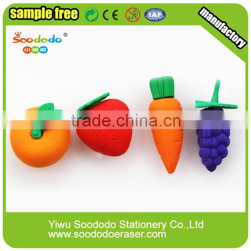 Eraser School Mini Fruit and Vegetable Erasers