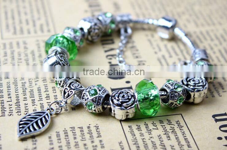 Bead bracelet wholesale bracelet love charm popular glass bead bracelet