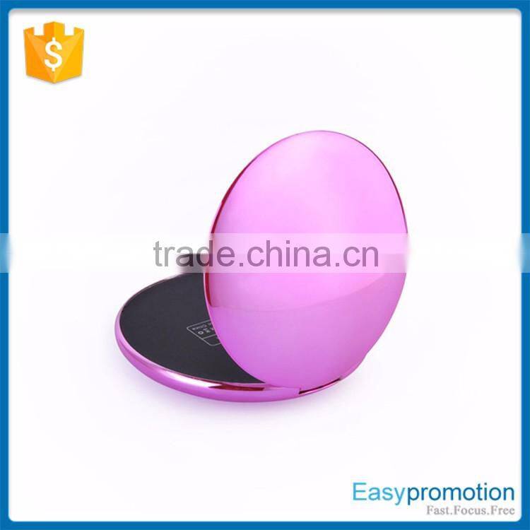 Promotion gift ultrathin cosmetic mirror usb power bank quick charger for lady