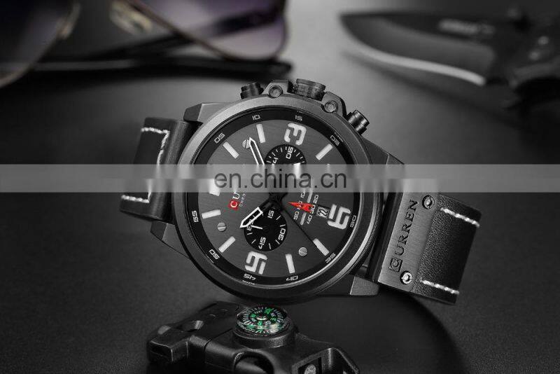 CURREN 8314 Best Hot Sale Men Watches Leather Belt Quartz Drop Shipping Fashionable Casual Oem Custom Logo Mens Watch