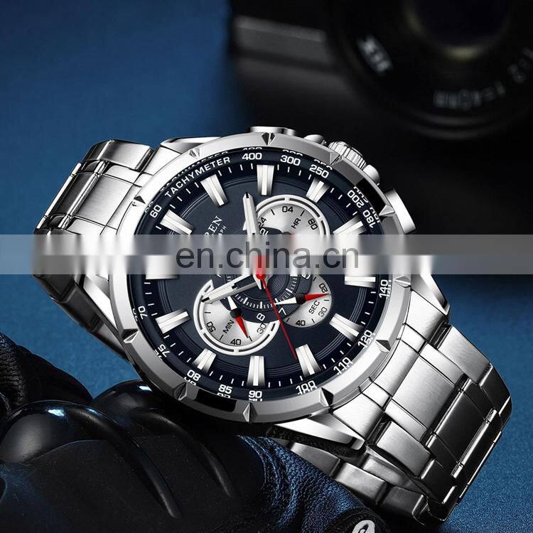 CURREN 8363 Men Quartz Watch With Logo Stainless Steel Japan Quartz Chronograph Business Men Wrist Watches