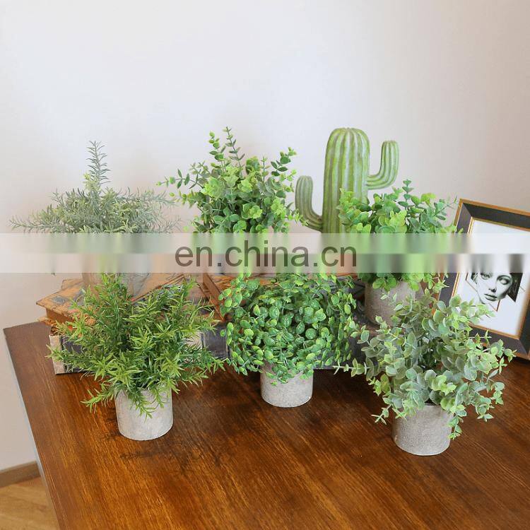 High Quality 25cm Simulation Green Plant Desktop Decoration Bonsai Wedding Decoration Artificial Plant