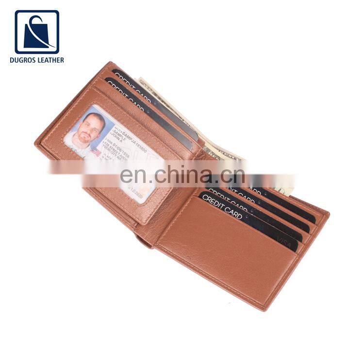 Fashion Style Nickle Fitting Good Quality Attractive Pattern Genuine Leather Men Wallet from Indian Exporter