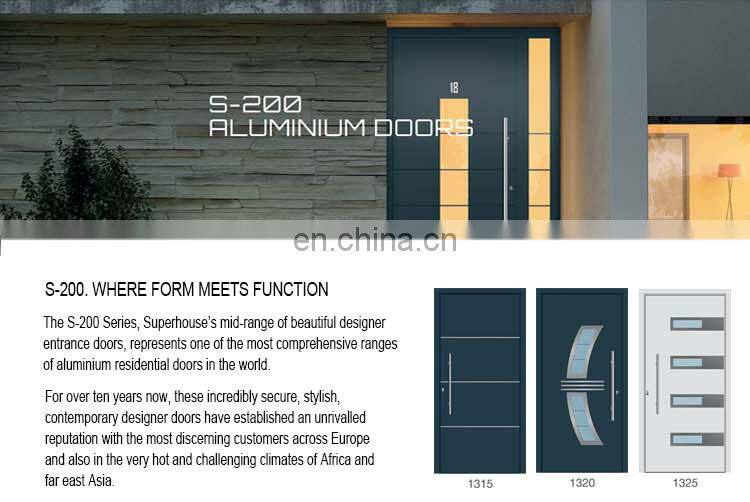 Superhouse customized house design entrance doors aluminium exterior view doors
