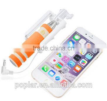 2015 competitive price wire selfie sticks for selfie mini selfie stick for travel
