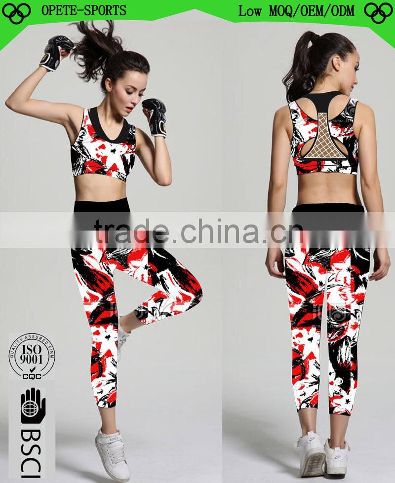2016 High quality fashionable girl's Yoga Wear sets