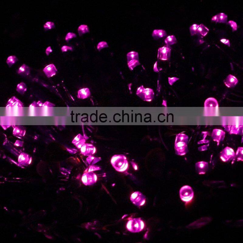 Best Selling 22m 200 LED Solar Christmas String Light for Outdoor, Gardens, Homes, Christmas Party Pink
