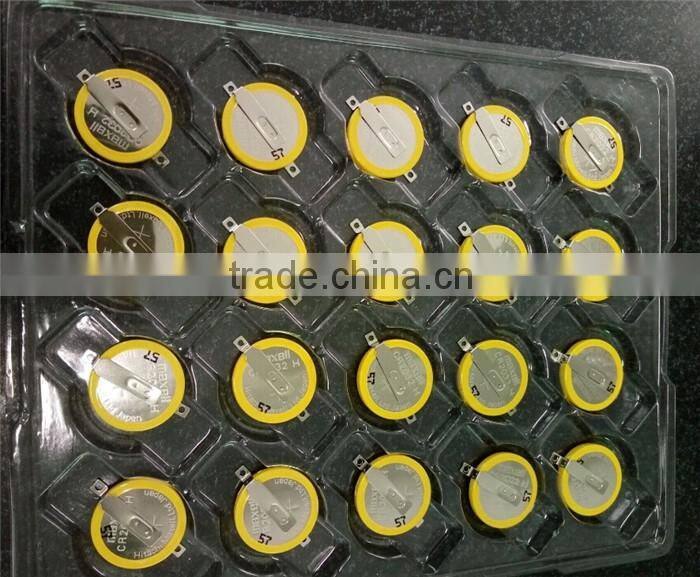 3V lithium battery Maxell CR2032 with solder pins/tabs