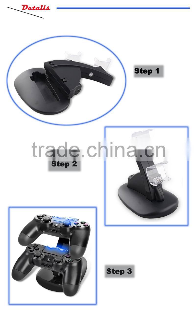 Wholesale Dual charger dock station stand for ps4 playstation game controller