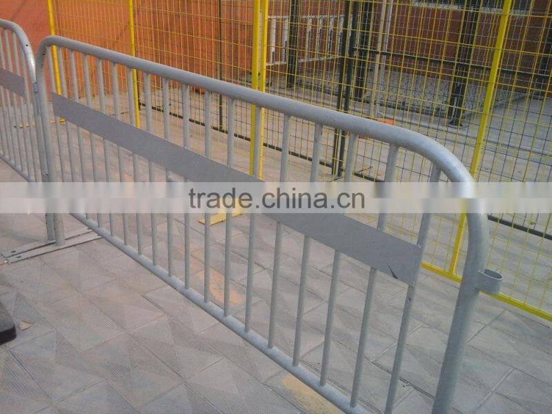 hot dipped powder coated metal steel crowd control barrier