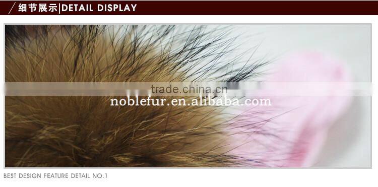 2015 top quality fancy solid color wool fur pompom female headwear
