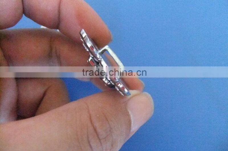 Compet Produce Fashion Diy Bracelet Big Slide Flower Charms with Rhinestones