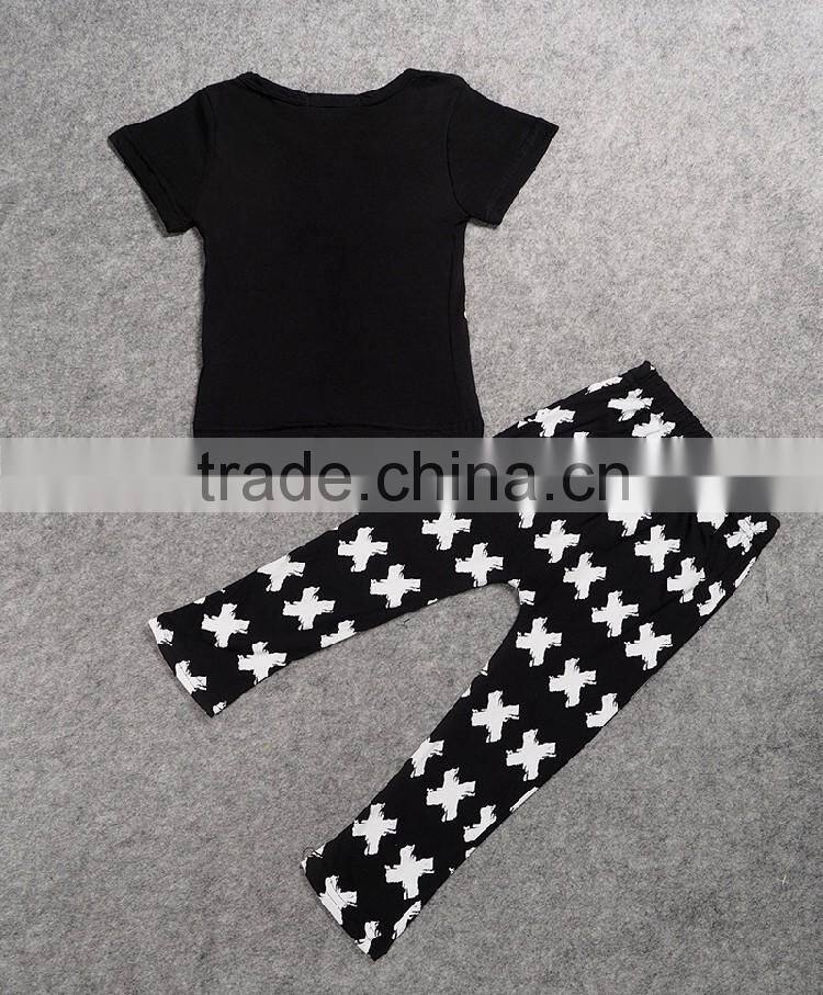 2016 INS Fashion baby boy clothing set kids cotton suit set fox printed cute baby clothes