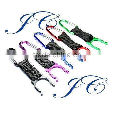 Fashion multitool aluminum carabiner with strap by manufacture
