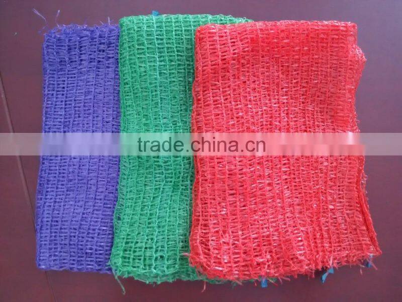 PE Raschel mesh bag for onions, potatos, other vegetables and fruits
