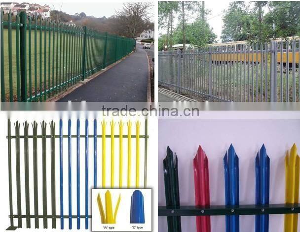 Palisade Fence available in a flat and square picket