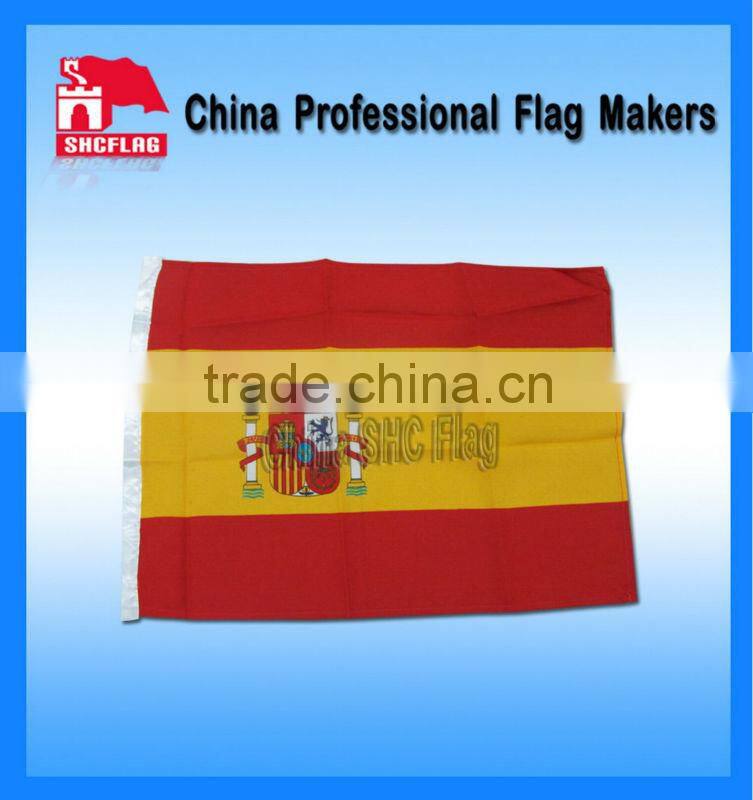 Custom country logo with hand flag promo using