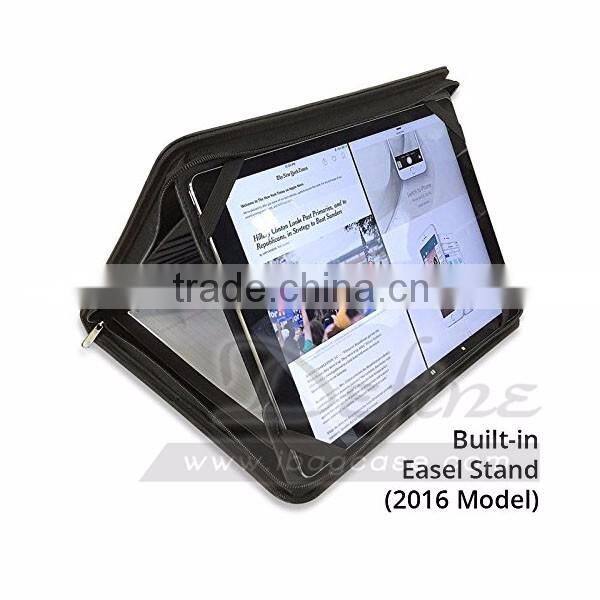 High Quality Black A4 PU Leather art portfolio case