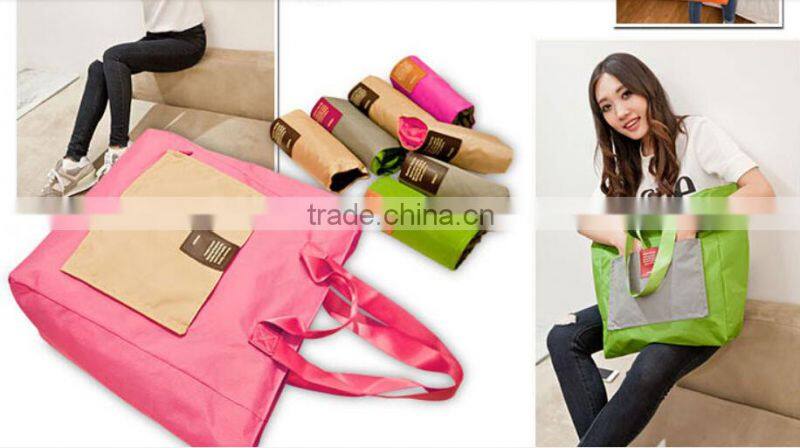promotional cheap nylon foldable shopping bag