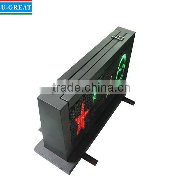 Outdoor Full Color Duoble Sided Willess Control LED Taxi Top Sign