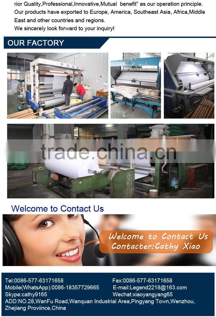 blue 100% polyester non woven fresh flower wrapping paper