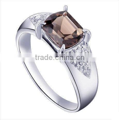 Unique Design water drop white gold Ring