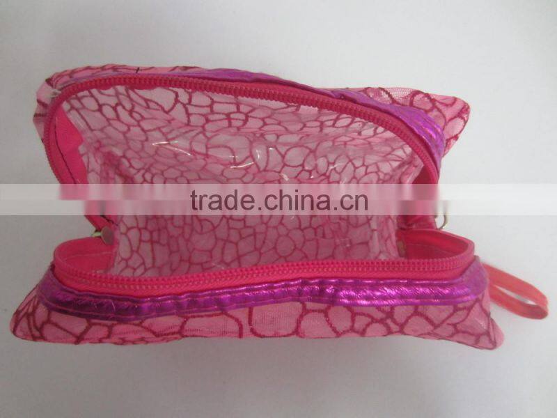 quatrefoil cosmetic bag,"pvc cosmetic bag",cosmetic bag trolley