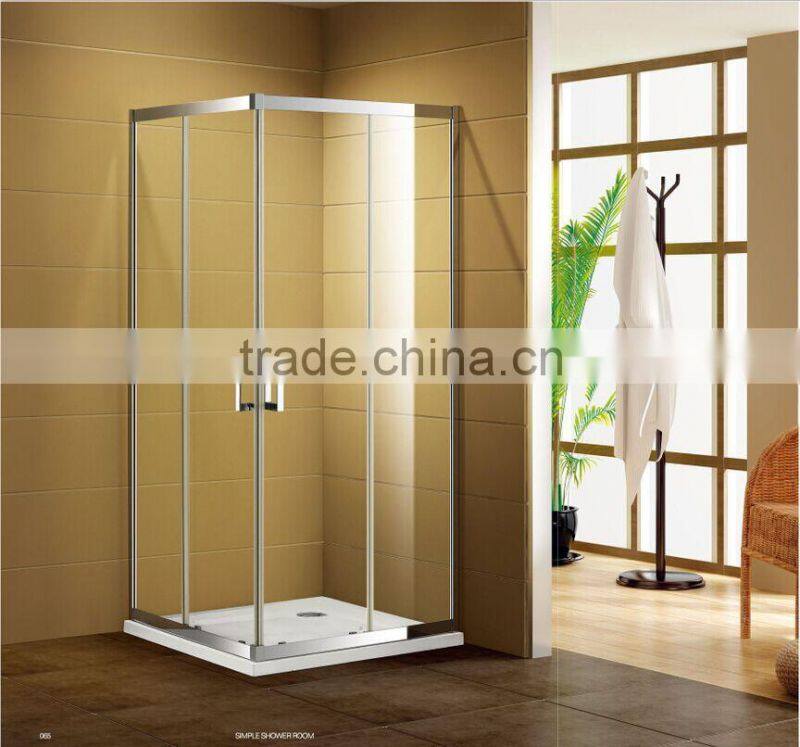 Hot Sale Bath rectangle tempered glass sliding shower door/portable shower room