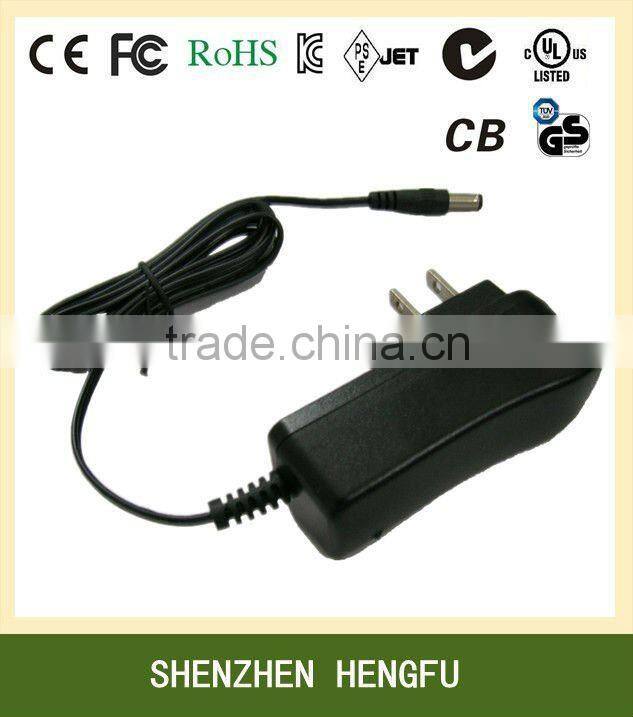 UL Approved Wall Mount AC Power adaptor (with Output 17V 0.8A 0.9A 1A)