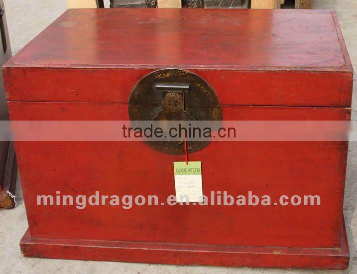Chinese antique furniture pine wood Shanghai Red Box