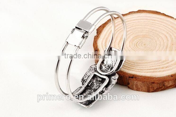 New Hot Vintage style Tibetan Silver Round turquoise bracelet alloy bangle jewelry