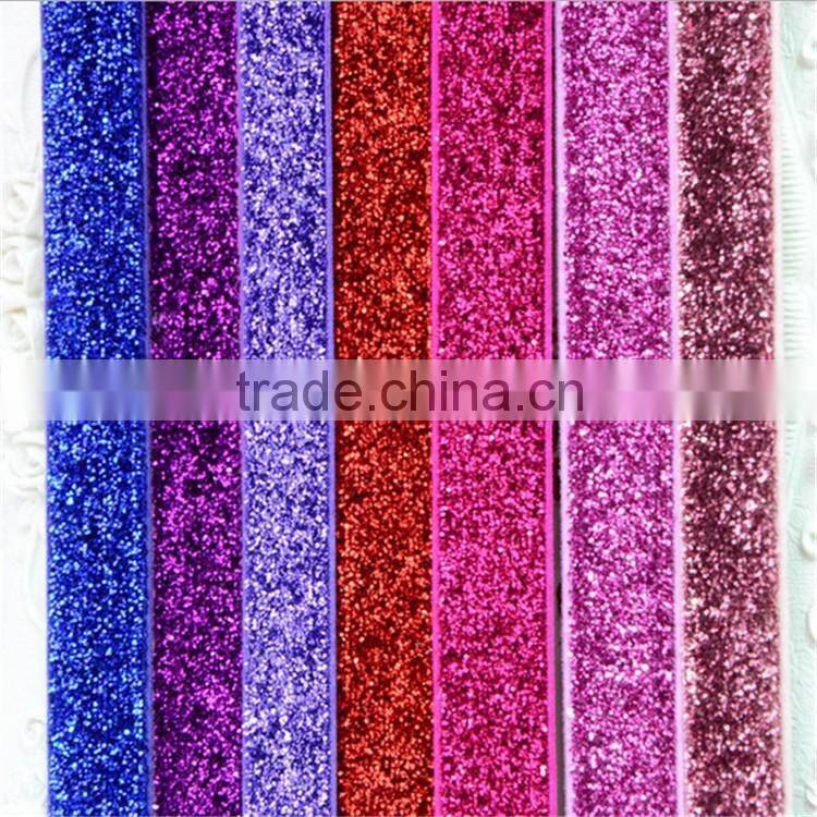 5-8 ''sparkle elastic FOE / velvet type elastic ribbon / glitter bra straps