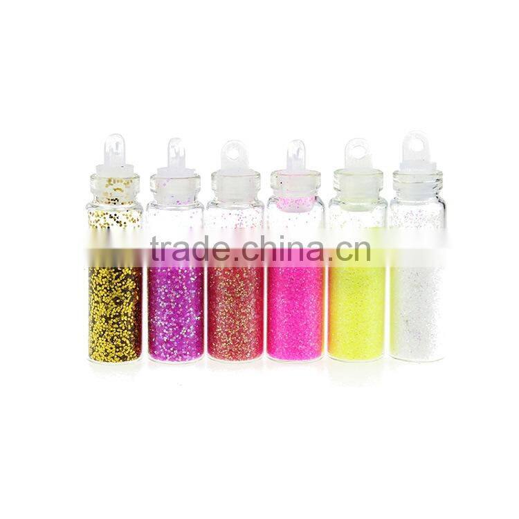 bling bling 12 Colors in pots Multi shine Nail Glitter Powder for Nail Art Decoration