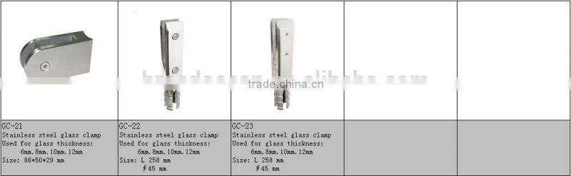 High quality stainless steel glass clamp(GC-18)
