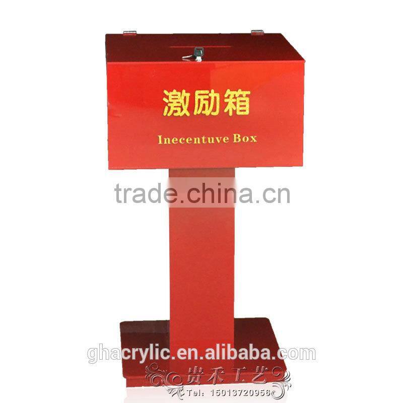 High quality clear acrylic box for awarding,fashion box with lock