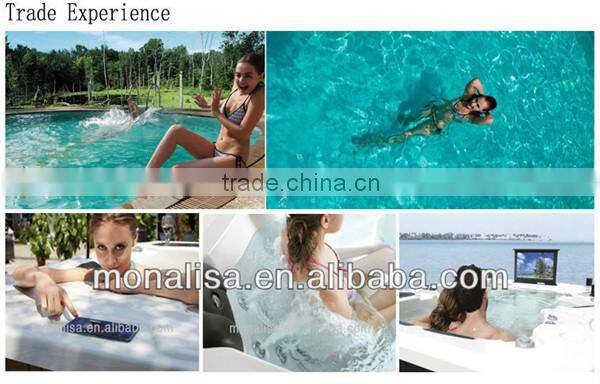 CE approved 10.6m endless plastic swimming pools