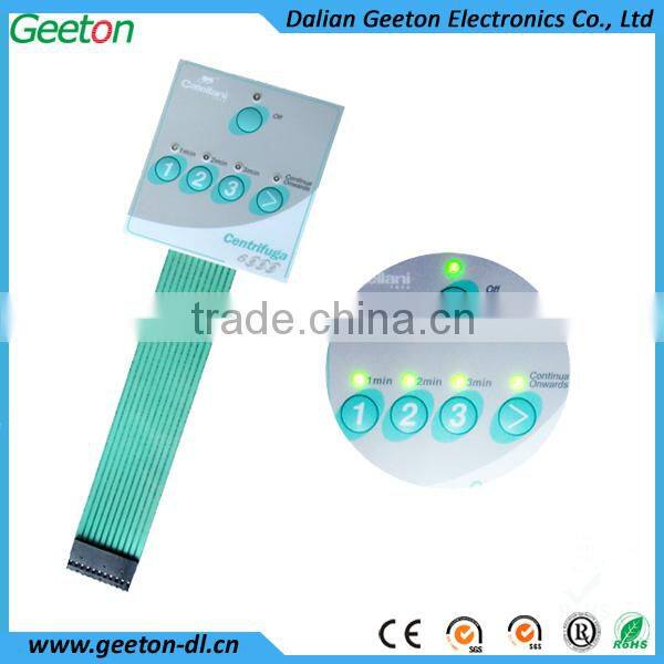 Embedded LEDs Membrane Tactile Keypad With PMMA Panel