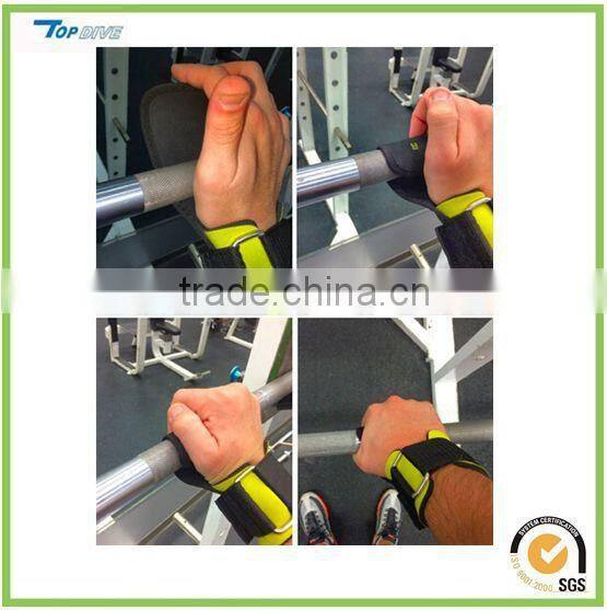 neoprene Weight Lifting Straps Adjustable Wrist Palm Protecting Grip Pads