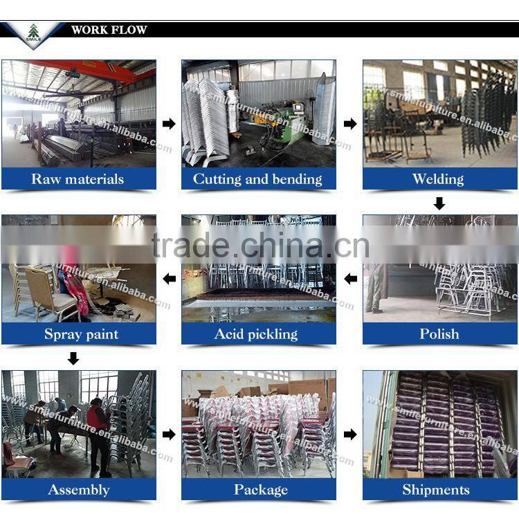 Fashionable durable steel tube Material church chair with bookrack