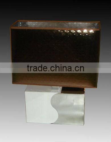 Concise table lamps with Brown Fabric shade From Guzhen facotry MT4027S