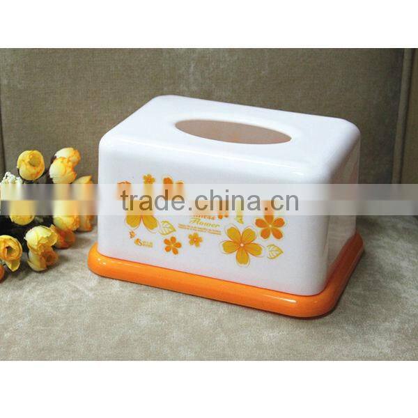 Plastic paper holder tissue box