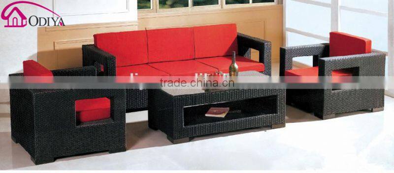 Rattan wicker outdoor garden 3 seater sofa set