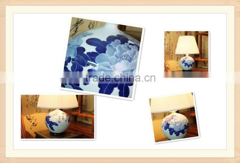 2016 large sales porcelain ceramic table lamps for home decor of Europe